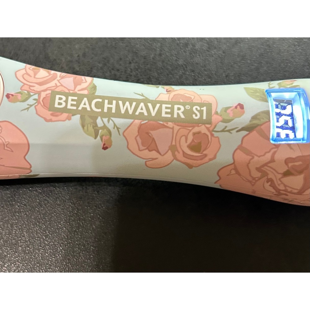 BEACHWAVER S1 Rotating Curling Iron Limited Edition Floral Sage Sky DV1137F2 - Picture 7 of 12